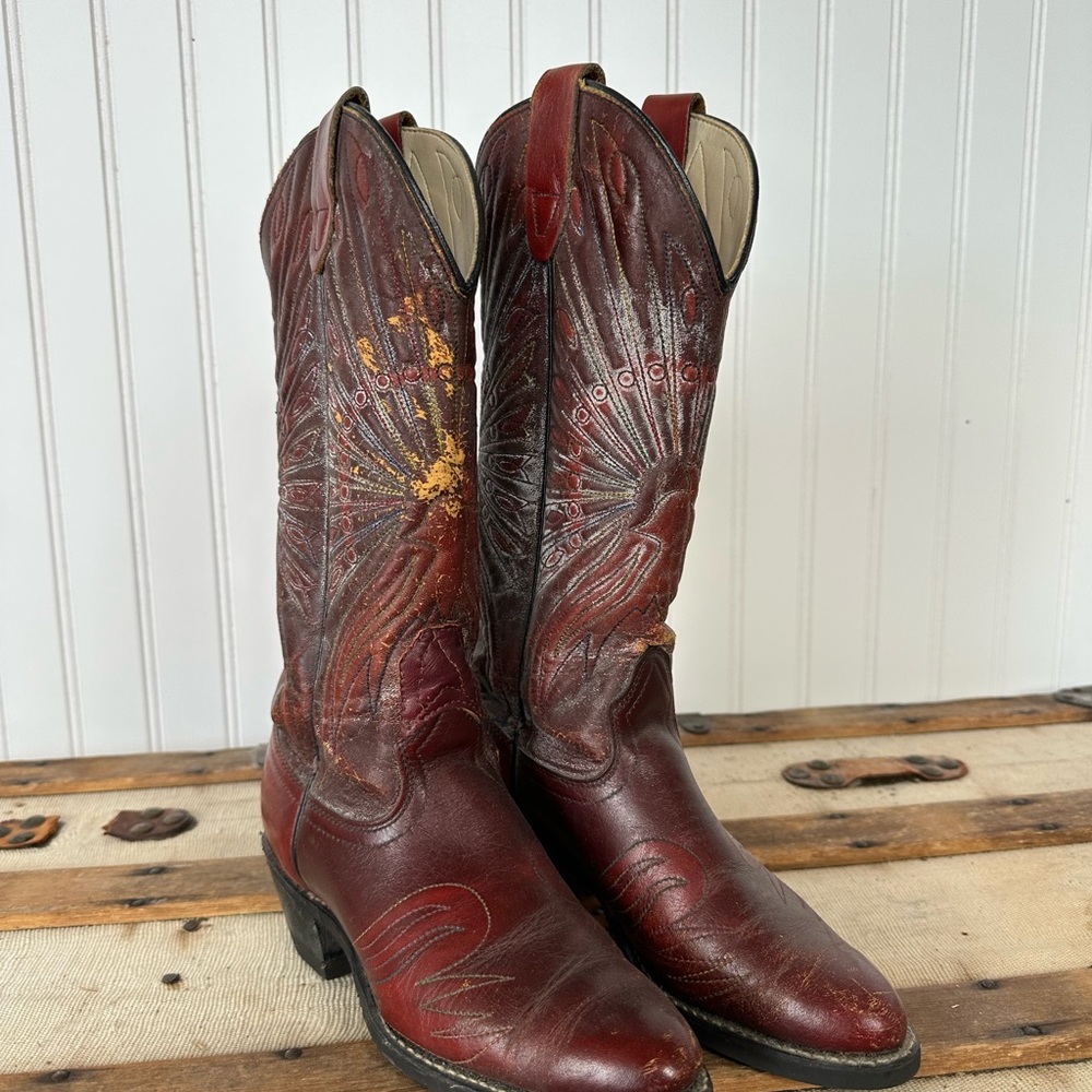 Western Leather Cowboy Boots